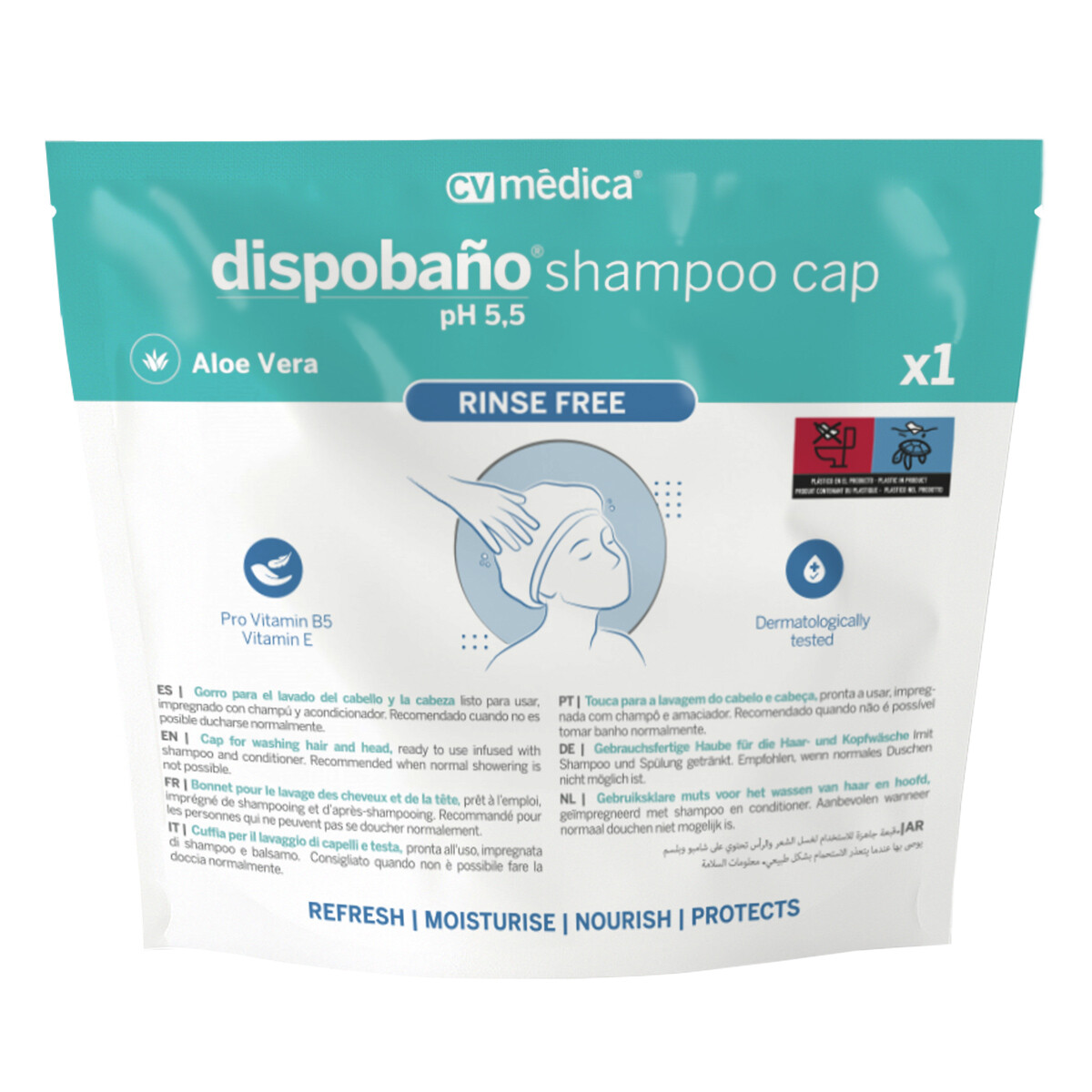 Dispobaño shower cap